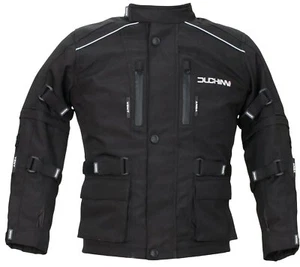 Duchinni Jago Kids Motorcycle Jacket Childrens Armoured Black