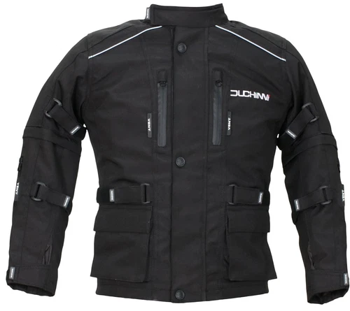Duchinni Jago Kids Motorcycle Jacket Childrens Armoured Black