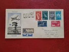 Israel 1950 - FDC/Postal Hist - 1st Airmail Series - Registered/Airmail to USA