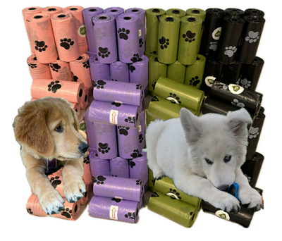 #ad 300 bags 20 Rolls Pet Biodegradable Poop Bags Waste Bags Clean Scented $10.98