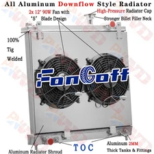 3 Row Radiator Shroud Fan For 05-2015 NISSAN Armada TITAN/ INFINITI QX56 5.6L AT