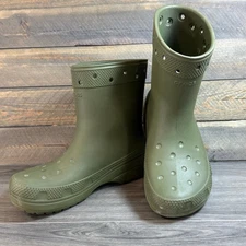 Crocs Classic Rainboot Size 9 Slip On Comfort Waterproof Garden Chore Barn  