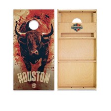 WSOC Cornhole Boards Skip's Garage Official Regulation Size Outdoor Game