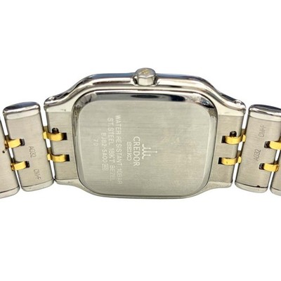 Seiko Credor 8J82-5400 Gold Bezel 18K Battery Replaced | eBay