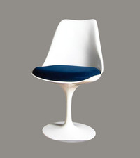 Marine Samt Kissenbezug Ersatzbezug für Tulip Chair Beistellstuhl