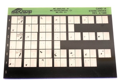 Stern Drives MC 225S/233-A1, 255TRS/280TRS-C1, 470-E1 Card 14 Microfiche