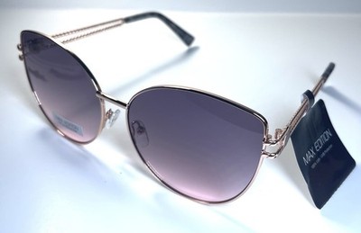 NEW MAX EDITION Rose Gold Classic Metal ME2207 Sunglasses + Case