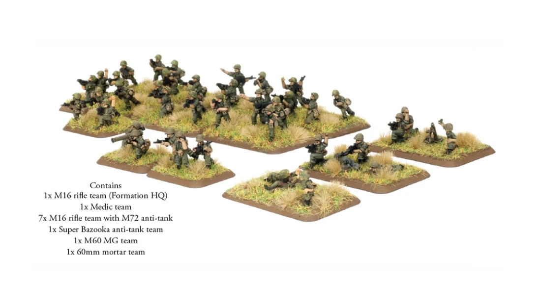 ARVN Infantry Platoons - Vietnam War - Brand New - Flames of War Battlefront