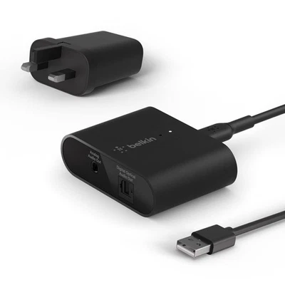 Belkin SoundForm Connect AirPlay 2 (Audio Adapter Receiver for Wireless Black 