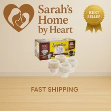 Disposable Paper Coffee Filters 100 count - Compatible with Keurig, K-Cup mac...