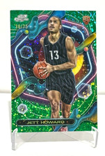 #'d /75! Jett Howard 2024 Topps Cosmic Green Space Dust Refractor #'d 36/75 RC