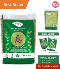 Biodegradable Pine Pellet Cat Litter - 12 lb, Safe for Cats Kittens