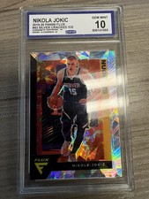 Panini 2020-21 Flux Nikola Jokic Silver Cracked Ice #43 CGC 10 Nuggets