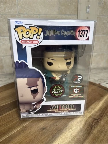 Funko Pop! Jujutsu Kaisen: Aoi Todo #1377 Glow Chase Pre-Release w/Protector