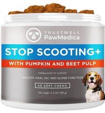 PawMedica Dog Anal Gland Chews to Stop Scoot for Dogs - Anal Gland Dog Consti...