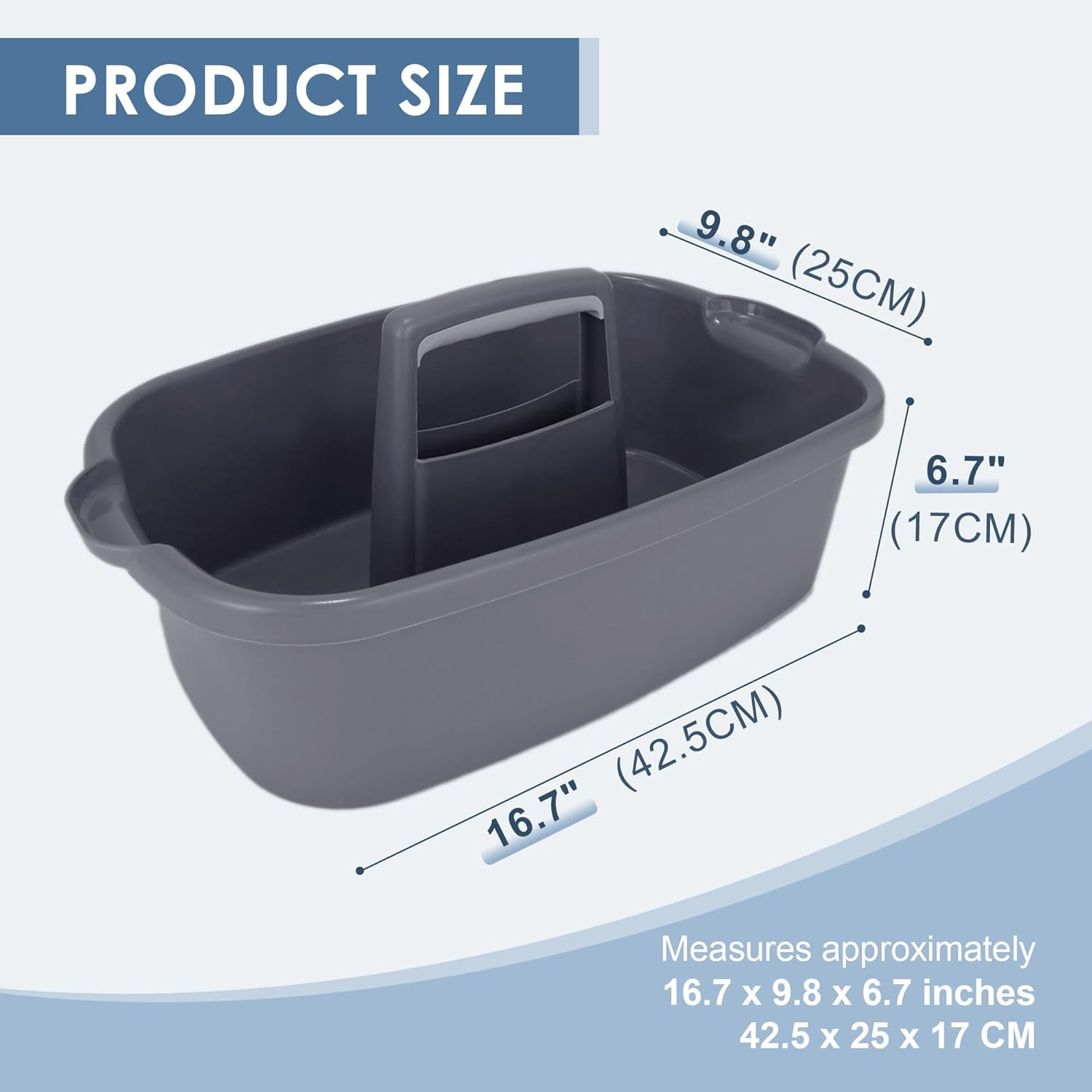 Cesto Caddy Doccia Portatile Con Manico, Grande Capacità Cestino per Bagno Con Fori Di Ventilazione, Cestino portaoggetti in plastica per bagno e doccia, Contenitore salvaspazio per creme(Verde