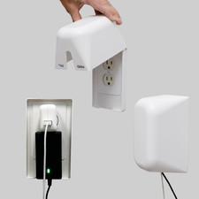 Qdos Safety Large Outlet Cover Box for Baby Proofing Outlets Secure Hidden Loc