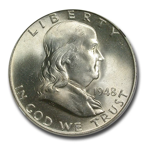 1948 Franklin Half Dollar MS-65 NGC (FBL)