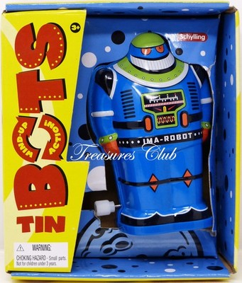 Wind-Up Action Tin Bots Ima Robot - 22549 WUTR NRFB by Schylling 4 1/2 inches