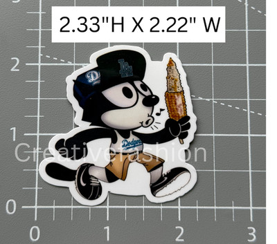NEW  Los Angeles Dodgers Felix LA Dodgers Baseball Vinyl Sticker #17