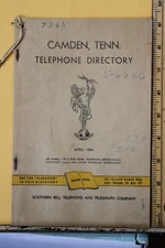 1954 Camden Tennessee Telephone Directory Yellow Pages Southern Bell