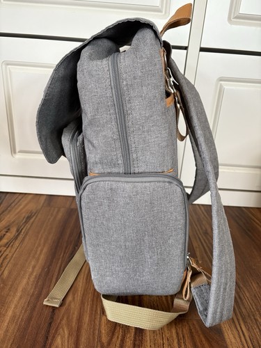 Parker Baby Co. Large Diaper Backpack Birch Bag - Gray - Picture 3 of 15