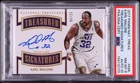 2017 National Treasures Karl Malone AUTO DNA 10 /25 #TS-KML PSA 8 NM-MT
