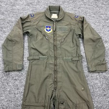 Flyers Coveralls Mens 36 R Green CWU-27/P Type 1 Summer Fire Resistant Pilot