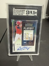Panini 2020 Contenders Austin Wells Draft Pick Auto  /18 SGC 9.5