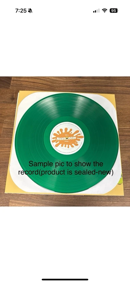 The Best of Nickelodeon Nicktoons Vinyl Clear Green LP 2014 Nickelodeon RARE - Image 4 of 4