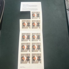 Canada Stamp #2451a - Gemini: The Twins (2011) 9 x P (59¢) Booklet pane of 1...