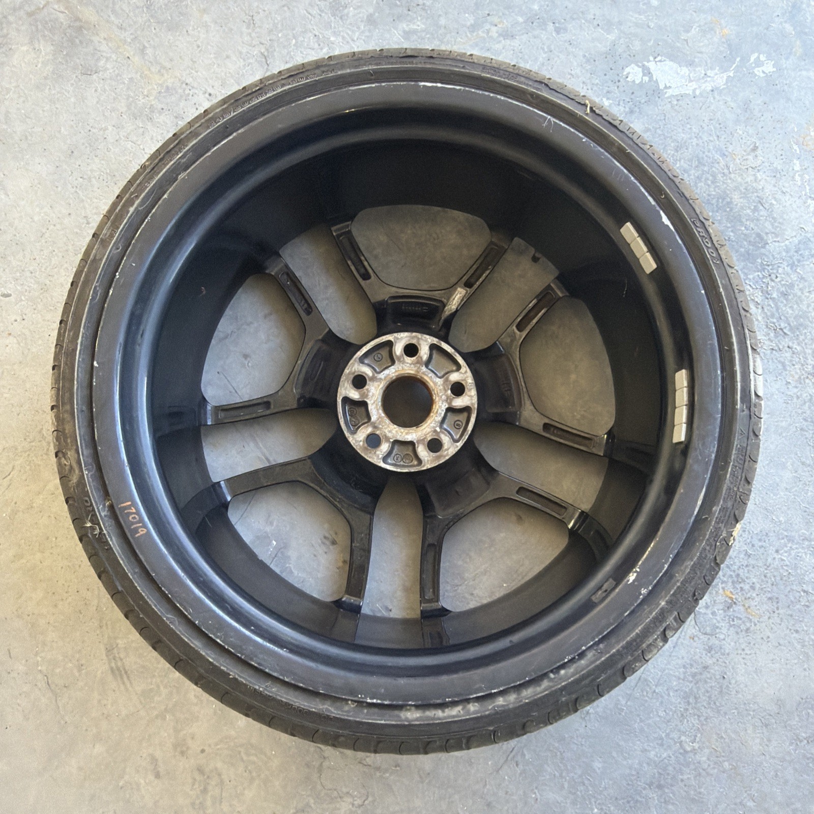 Front Lamborghini Huracan OEM Wheel 20” 2016-2018 Rim 4T0601017 Original Black