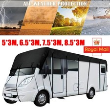 210D Waterproof RV Top Roof Cover For Motorhome Caravan Car Camper 5m-8.5m*3m