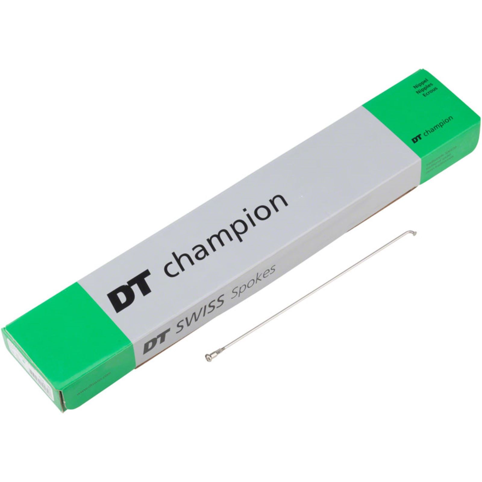 DT Swiss Champion Spoke: 2.0mm, 304mm, J-Bend, Silver, Box of 100 SCH020304N0100
