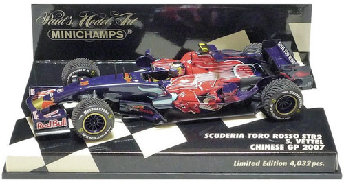 Minichamps 1/43 Scuderia Toro Rosso STR2 S. Vettel Chinese GP 2007 400070119 - Picture 1 of 3
