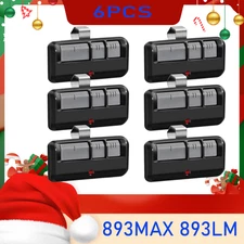 6 Pcs 893MAX 893LM For Liftmaster Remote Control Garage Door Opener Replacement/