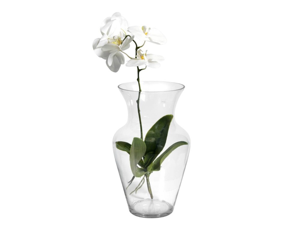 Uniflor Vase In Transparent Glass, H 40 Cm H&H