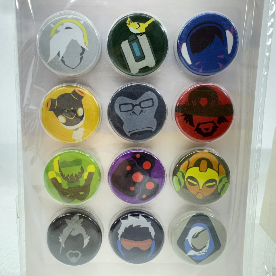 2x 2018 Blizzard Entertainment OVERWATCH 12x Pinback Button Set 24 - 1” Pins Lot - Image 4 of 4