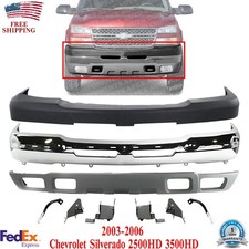 Front Bumper Chrome Kit Steel For 2003-2006 C...