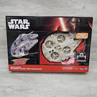Air Hogs Star Wars Millennium Falcon RC Quadcopter Drone Authentic Lights Sounds
