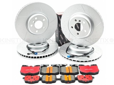 FOR BMW 840i M SPORT G15 FRONT REAR PERFORMANCE BRAKE DISCS PADS WIRES 348m 345m