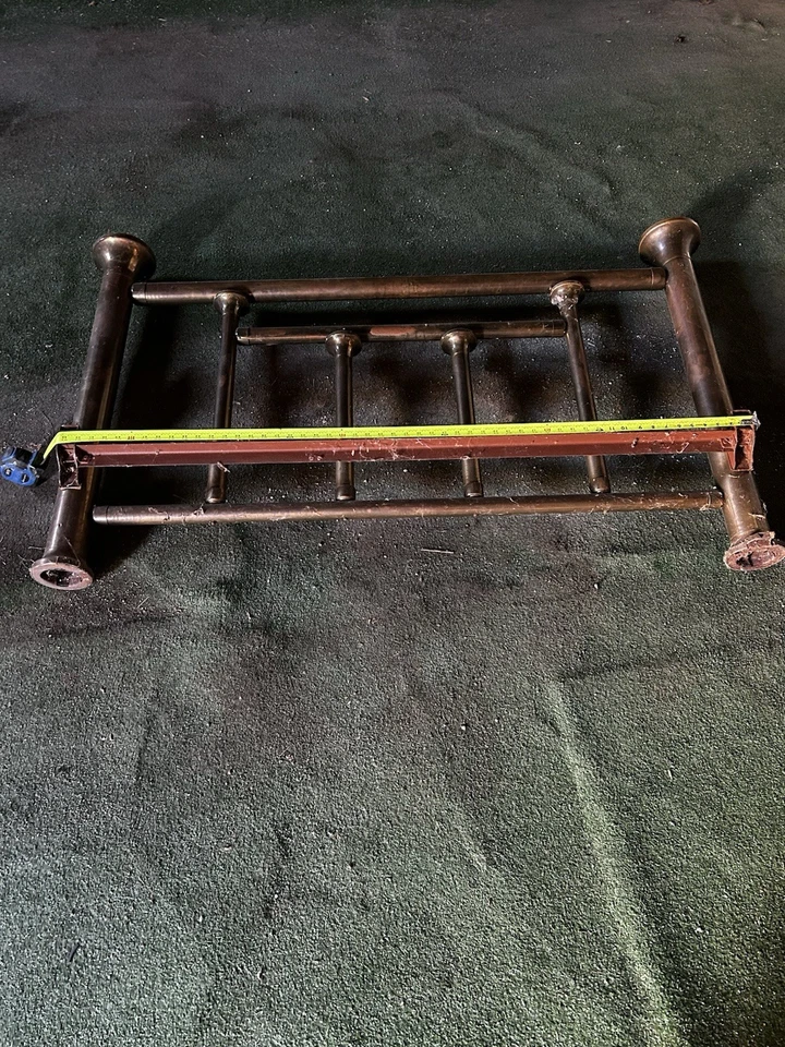 Vintage plated Brass Bed Frame Used Has Wear And Tear See Photos Pick Up - Image 4 of 4