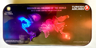 Turkish Airlines Discover All Colours Of The World Amenities Tin Empty