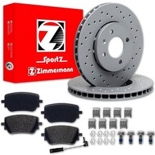 Zimmermann DISQUES DE FREIN 330Mm + PADS ARRIÈRE Pour MERCEDES A-CLASS W177