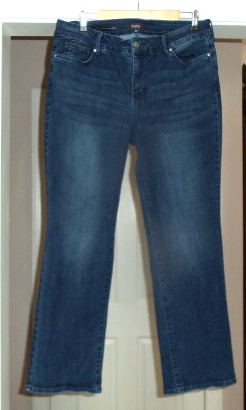 Women's NYDJ Marilyn Straight Cool Embrace Stretch Lift Tuck Denim Jeans 16P
