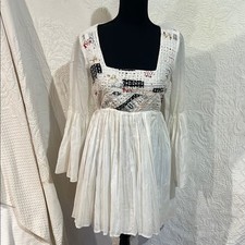 Show Me Your Mumu Magdalena Mini Dress with Bell Sleeves, size small