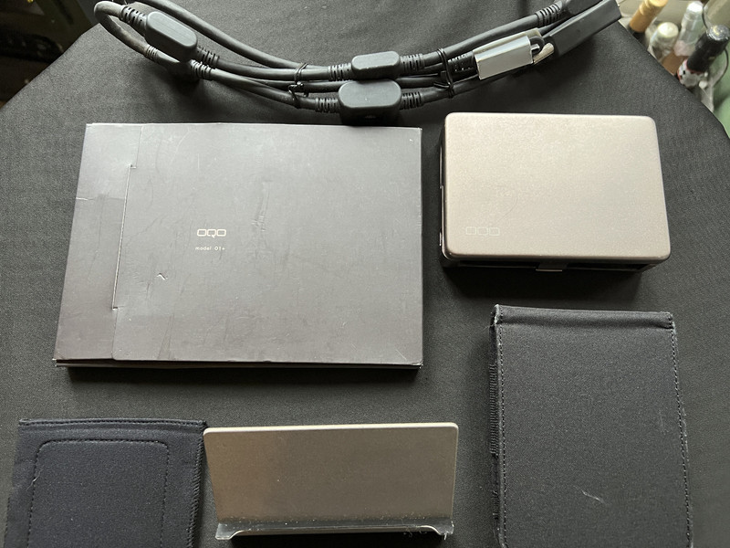 OQO Model 01 UMPC Computer Accessories including pen. Vintage PC.