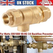 For Watts 0061888 9D-M2 3/4 Backflow Preventer With Vent 3/4 Dual Check Valve