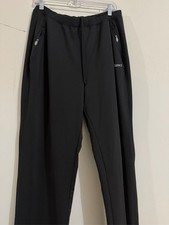 ASICS Mens Black Track Pants Joggers Athletic...