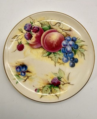 Vintage Crown Staffordshire ''Orchard Glory'' Schmuckschale/kleiner Teller